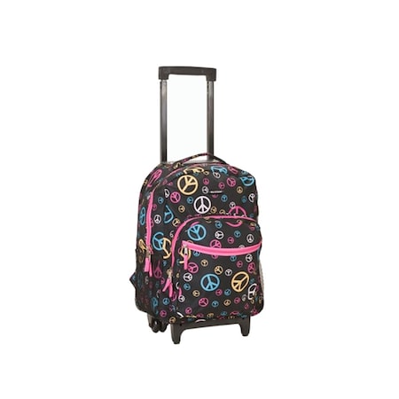 Fox Luggage ROCKLAND 17 Inch ROLLING BACKPACK R01-Peace